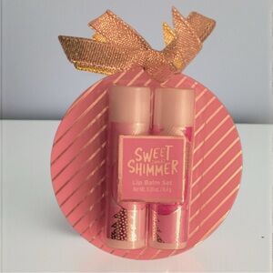 Sweet and Shimmer pink Lip Balm Set - New